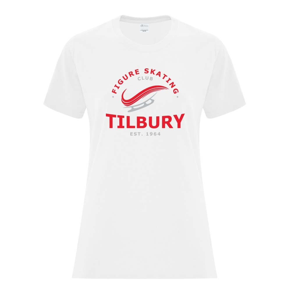 Tilbury Figure Skating Ladies' Cotton T-Shirt (Alt. Logo)