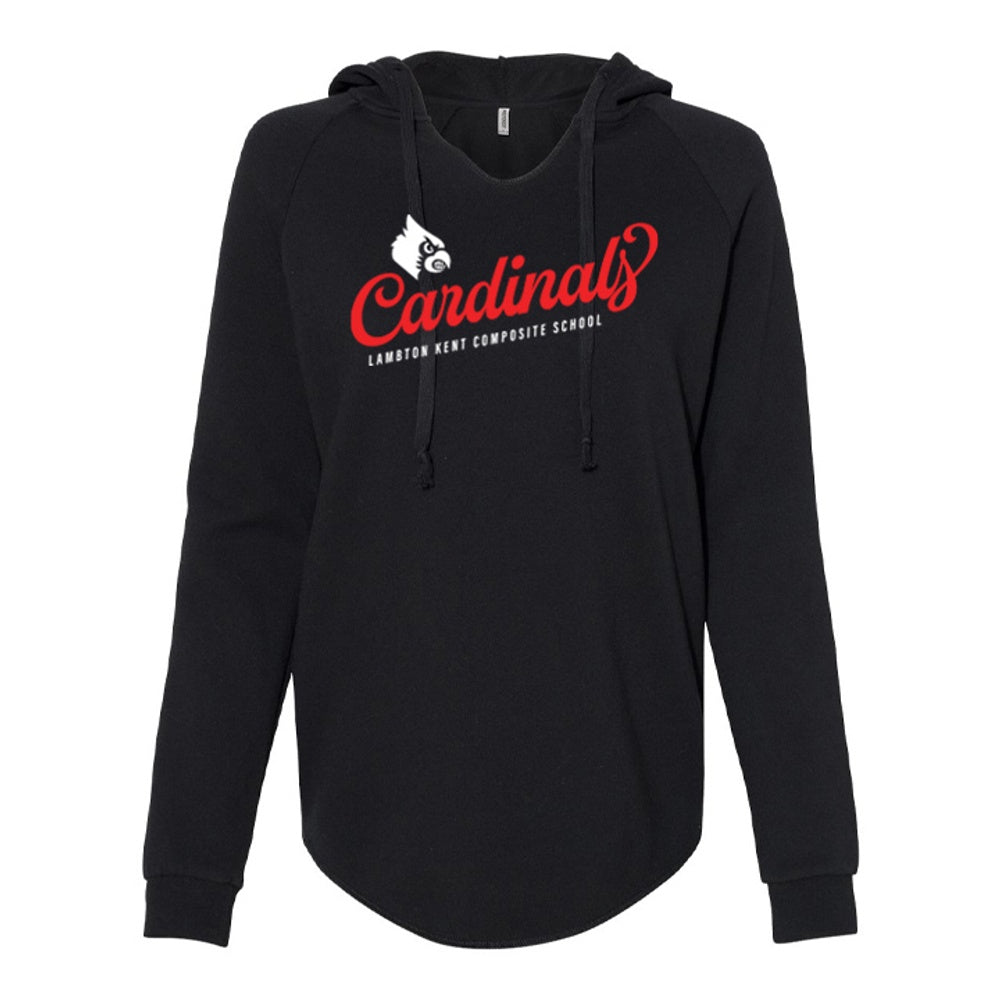 Lambton Kent Composite School Ladies' Lightweight California Wave Wash Hooded Sweatshirt