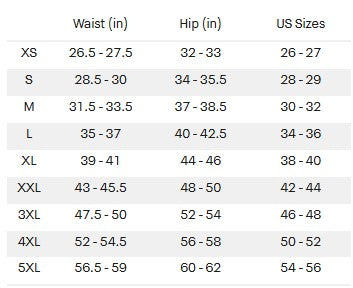 Men's Sizing Chart