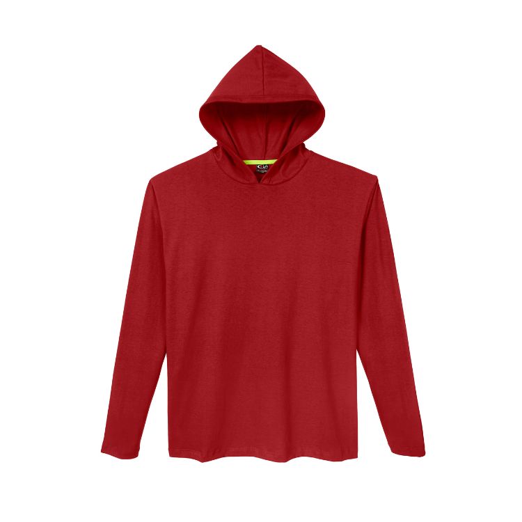 COTTON JERSEY LONG SLEEVE HOODIE