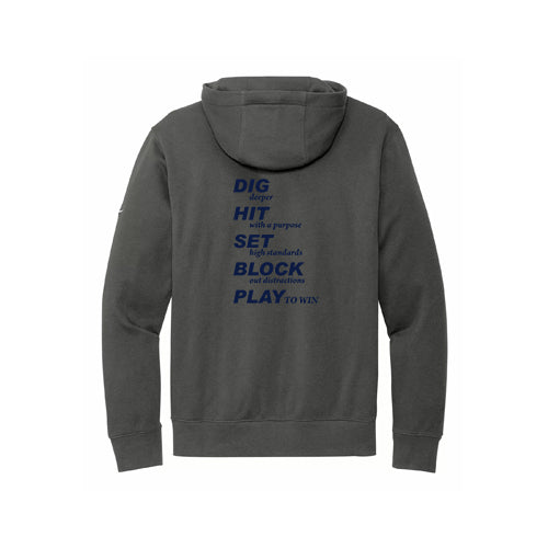 Twin Bridges Volleyball Adult Nike Club Fleece Sleeve Swoosh Pullover Hoodie