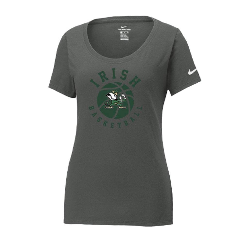 St Pats Basketball Ladies' Nike Dri-FIT Cotton/Poly Scoop Neck Tee