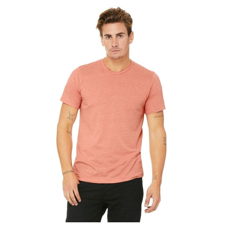 UNISEX BELLA + CANVAS HEATHER CVC T-SHIRT