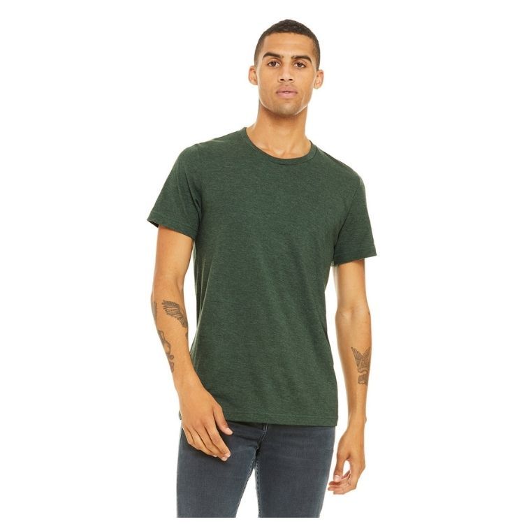 UNISEX BELLA + CANVAS HEATHER CVC T-SHIRT