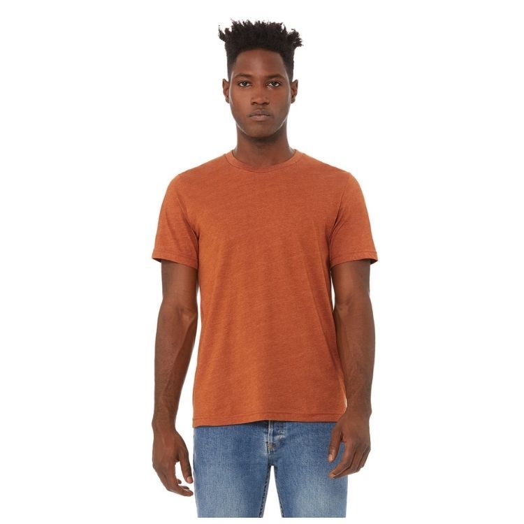 UNISEX BELLA + CANVAS HEATHER CVC T-SHIRT