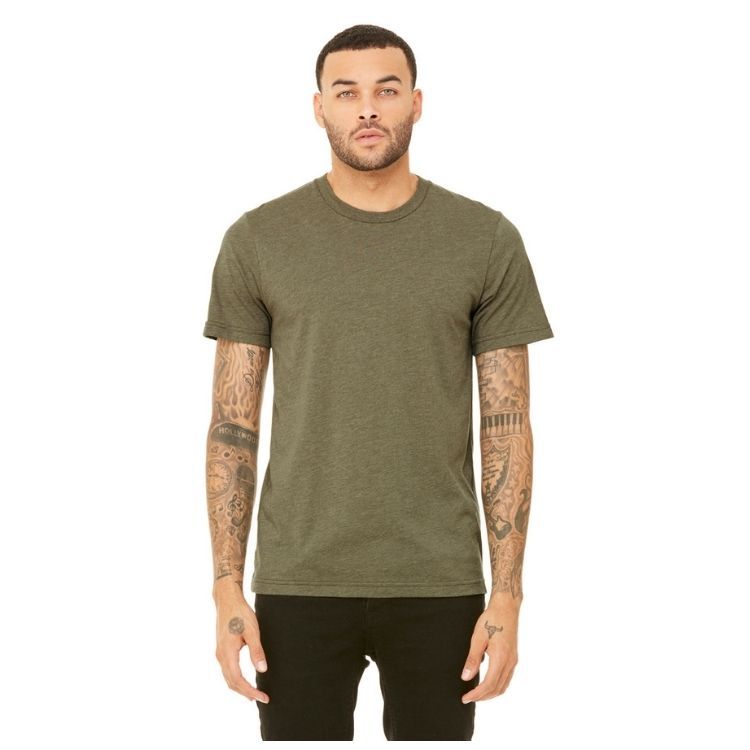 UNISEX BELLA + CANVAS HEATHER CVC T-SHIRT