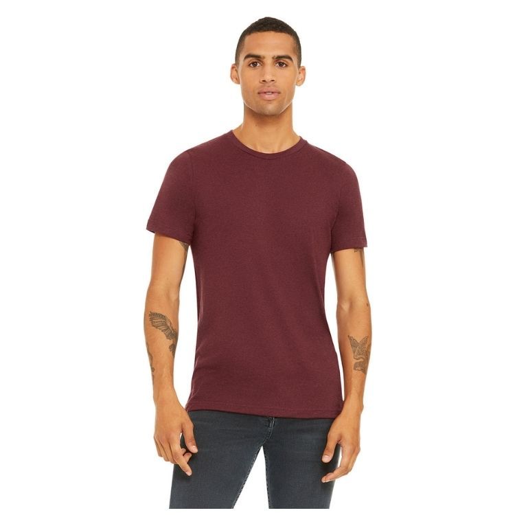 UNISEX BELLA + CANVAS HEATHER CVC T-SHIRT