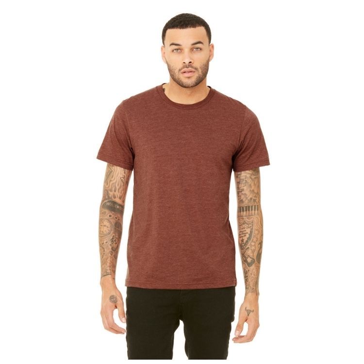 UNISEX BELLA + CANVAS HEATHER CVC T-SHIRT