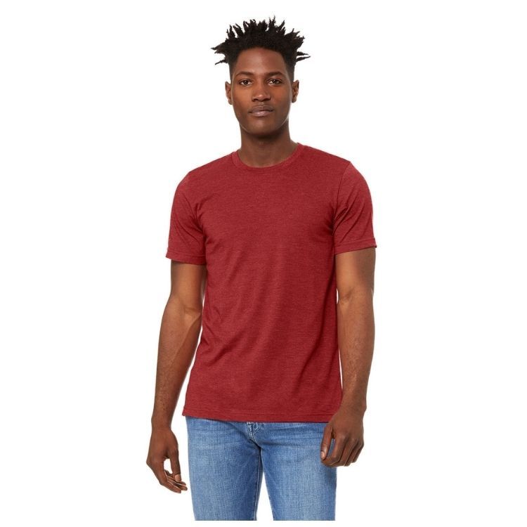 UNISEX BELLA + CANVAS HEATHER CVC T-SHIRT