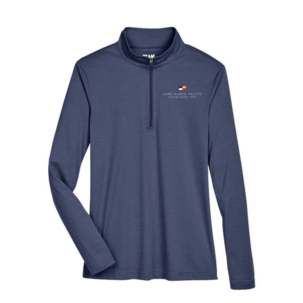 Lake Huron Yachts Ladies' Heather Performance Quarter-Zip Pullover