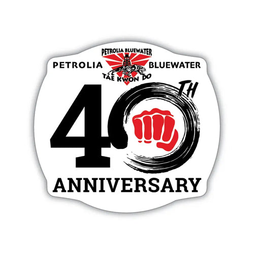 Petrolia Bluewater Tae Kwon Do 5" Vinyl Sticker