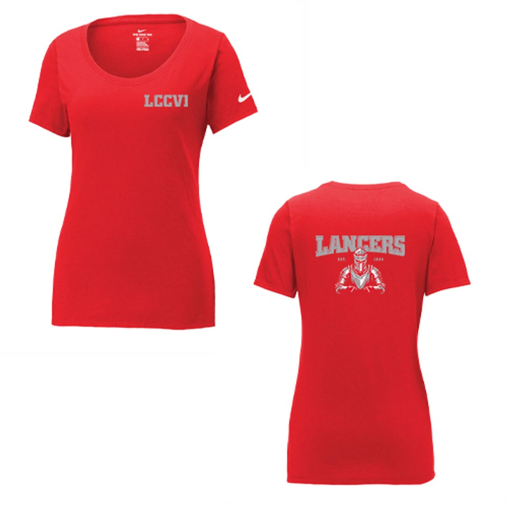 LCCVI Ladies' Nike Dri-FIT Cotton/Poly Scoop Neck Tee