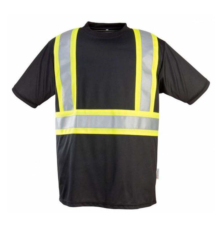 LEVEL 1 WICKING T-SHIRT WITH CONTRASTING STRIPES
