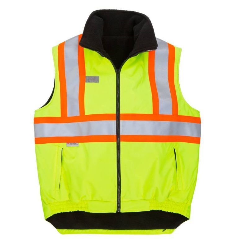 HIGH VISIBILITY REVERSIBLE FLEECE LINED VEST