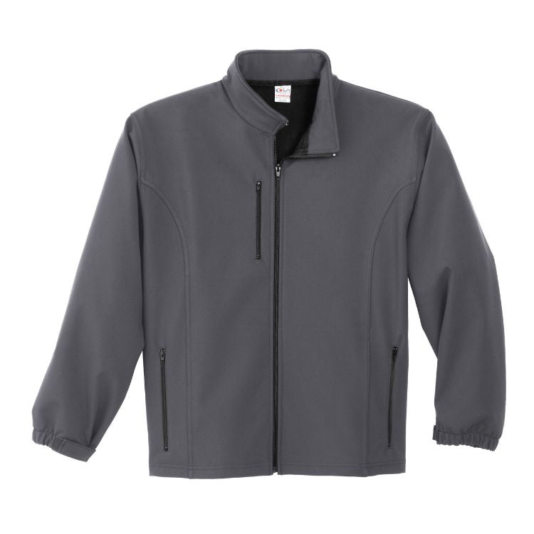 MENS 3 LAYER FLEECE BONDED SOFT SHELL JACKET