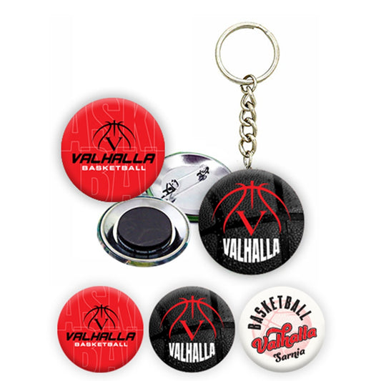 Valhalla Button, Magnet, Keychain