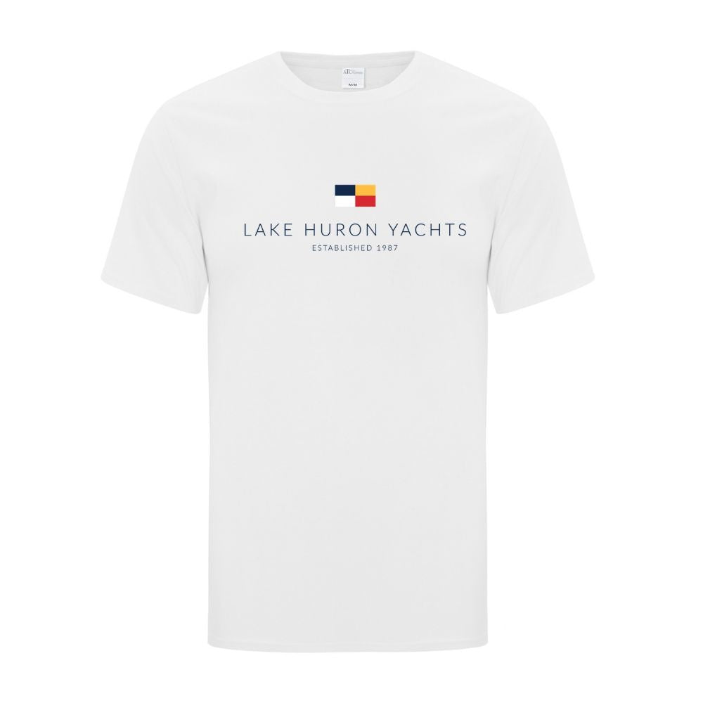 Lake Huron Yachts Adult Cotton T-Shirt