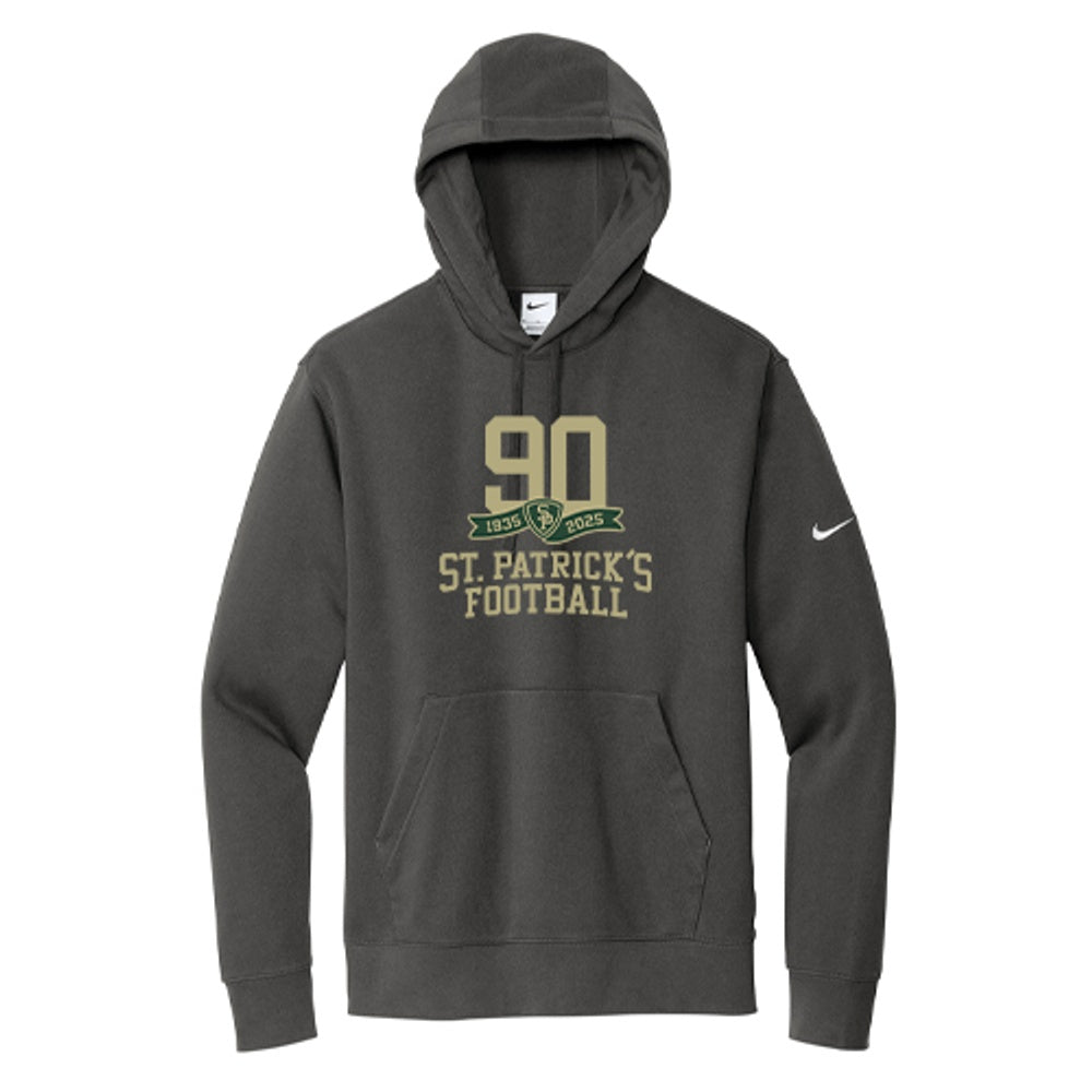 St. Pat's Football Adult Nike Club Fleece Sleeve Swoosh Pullover Hoodie