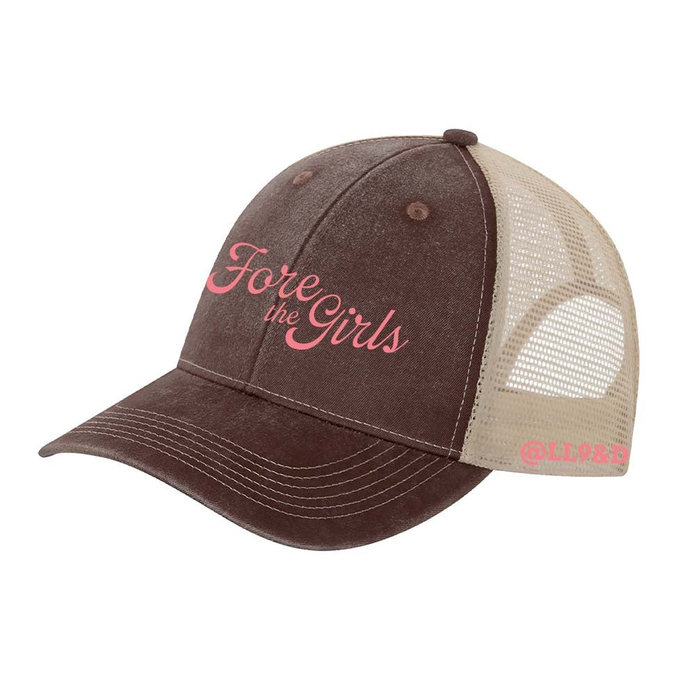 Lambton Ladies 9 & Dine Pigment Dyed Trucker Cap