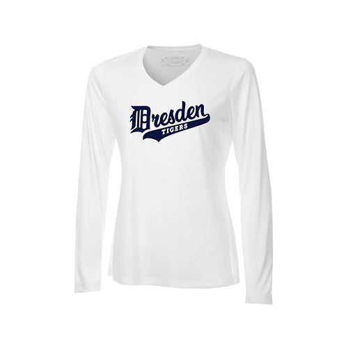 Dresden Minor Baseball Ladies' Pro Team Long Sleeve V-Neck