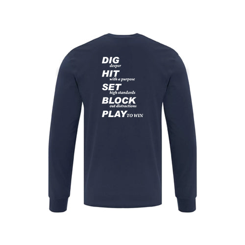Twin Bridges Volleyball Youth Everyday Cotton Long Sleeve T-Shirt