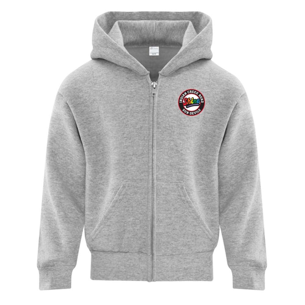 Indian Creek Road Youth Fleece Full Zip Hooded Sweatshirt