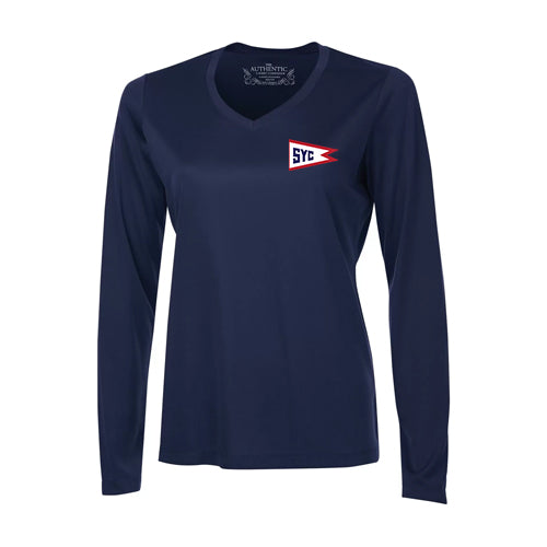 Sarnia Yacht Club Ladies' Pro Team Long Sleeve V-Neck T-Shirt