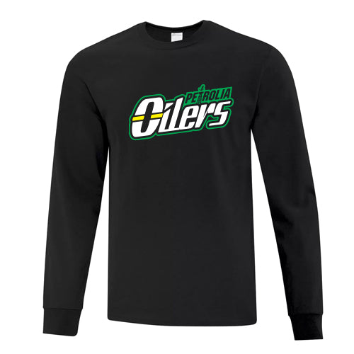 Petrolia Minor Hockey Adult Cotton Long Sleeve T-Shirt
