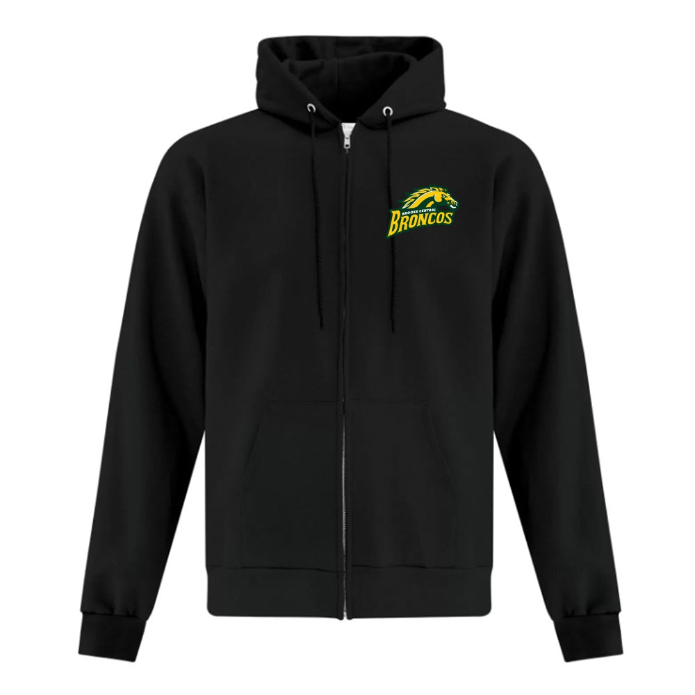 Brooke Central Adult Everyday Fleece Full Zip Hooded Sweatshirt
