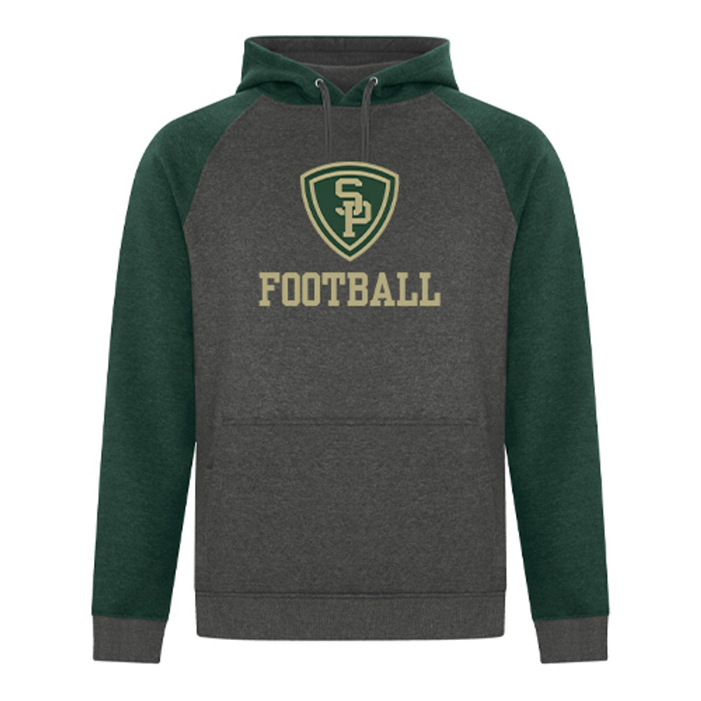 St. Pat's Football Adult EsActive Vintage Two Tone Hoodie