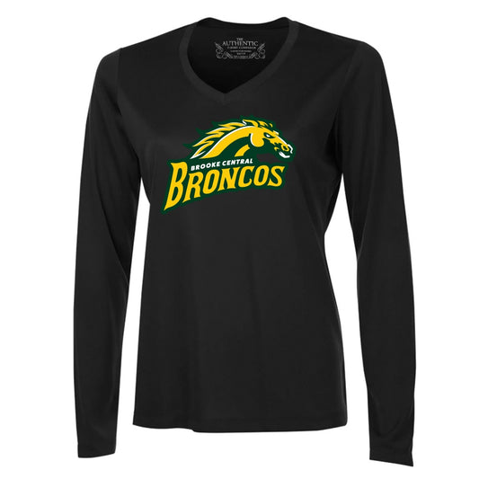 Brooke Central Ladies' Pro Team Long Sleeve V-Neck T-Shirt