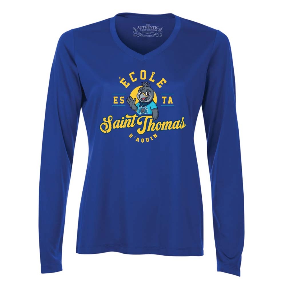 St Thomas D'Aquin Ladies' Pro Team Long Sleeve V-Neck