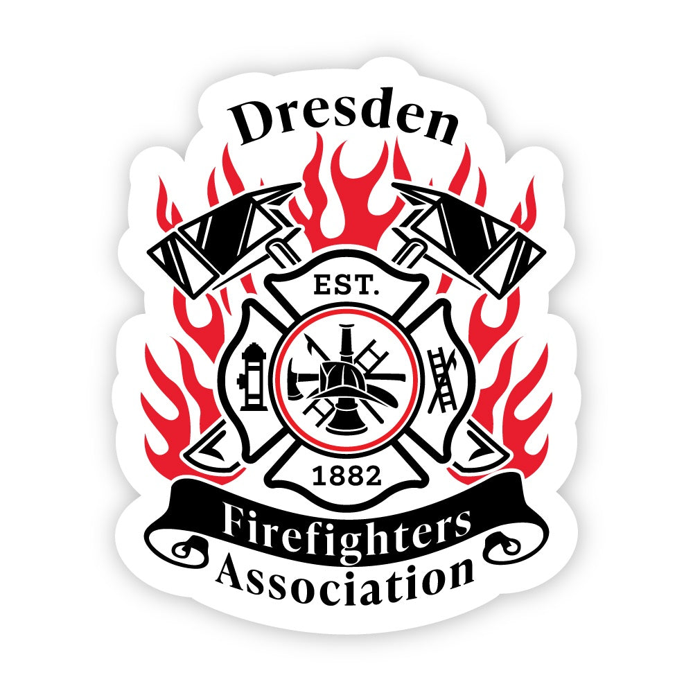 Dresden Fire Department 5" Vinyl Sticker