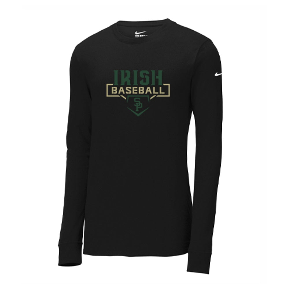 St. Pats Baseball Adult Nike Dri-FIT Cotton/Poly Long Sleeve Tee