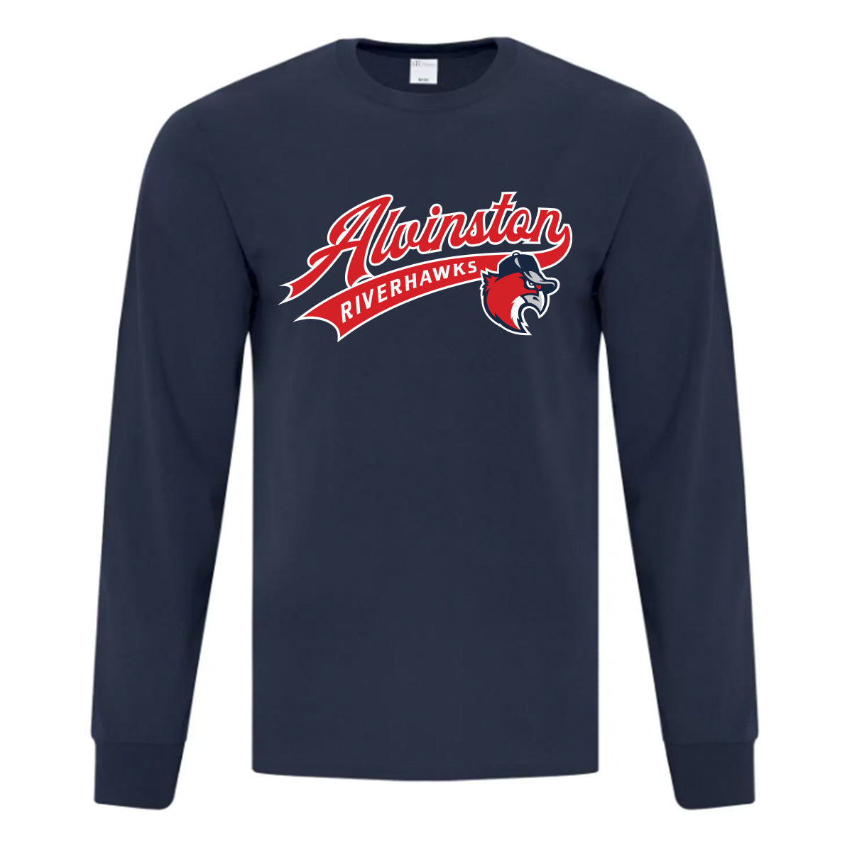 Alvinston Riverhawks Adult Everyday Cotton Long Sleeve T-Shirt