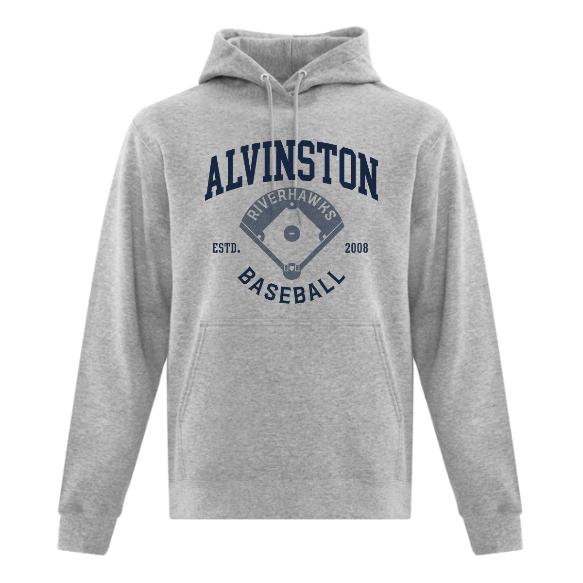 Alvinston Riverhawks Adult Everyday Fleece Hooded Sweatshirt