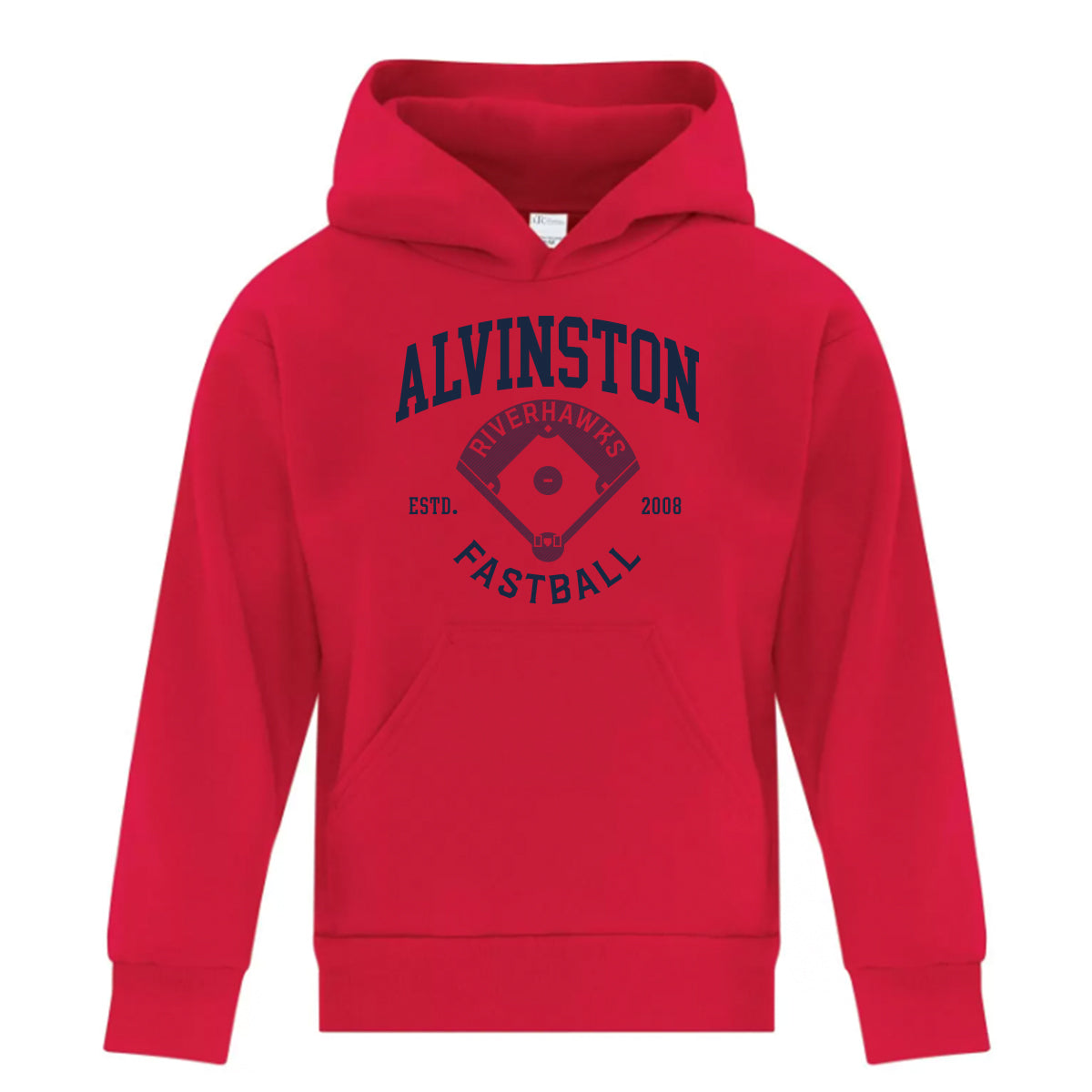 Alvinston Riverhawks Youth Everyday Fleece Hooded Sweatshirt