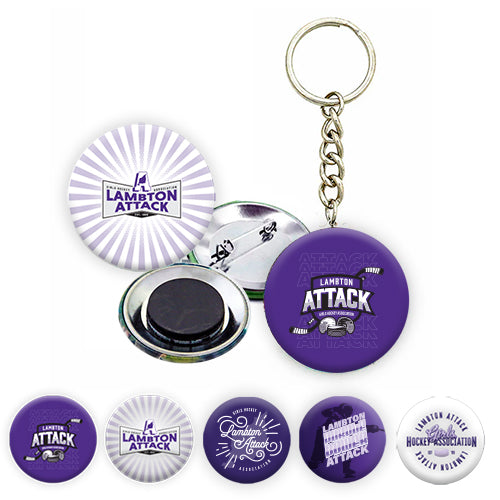 Lambton Attack Button, Magnet, Keychain