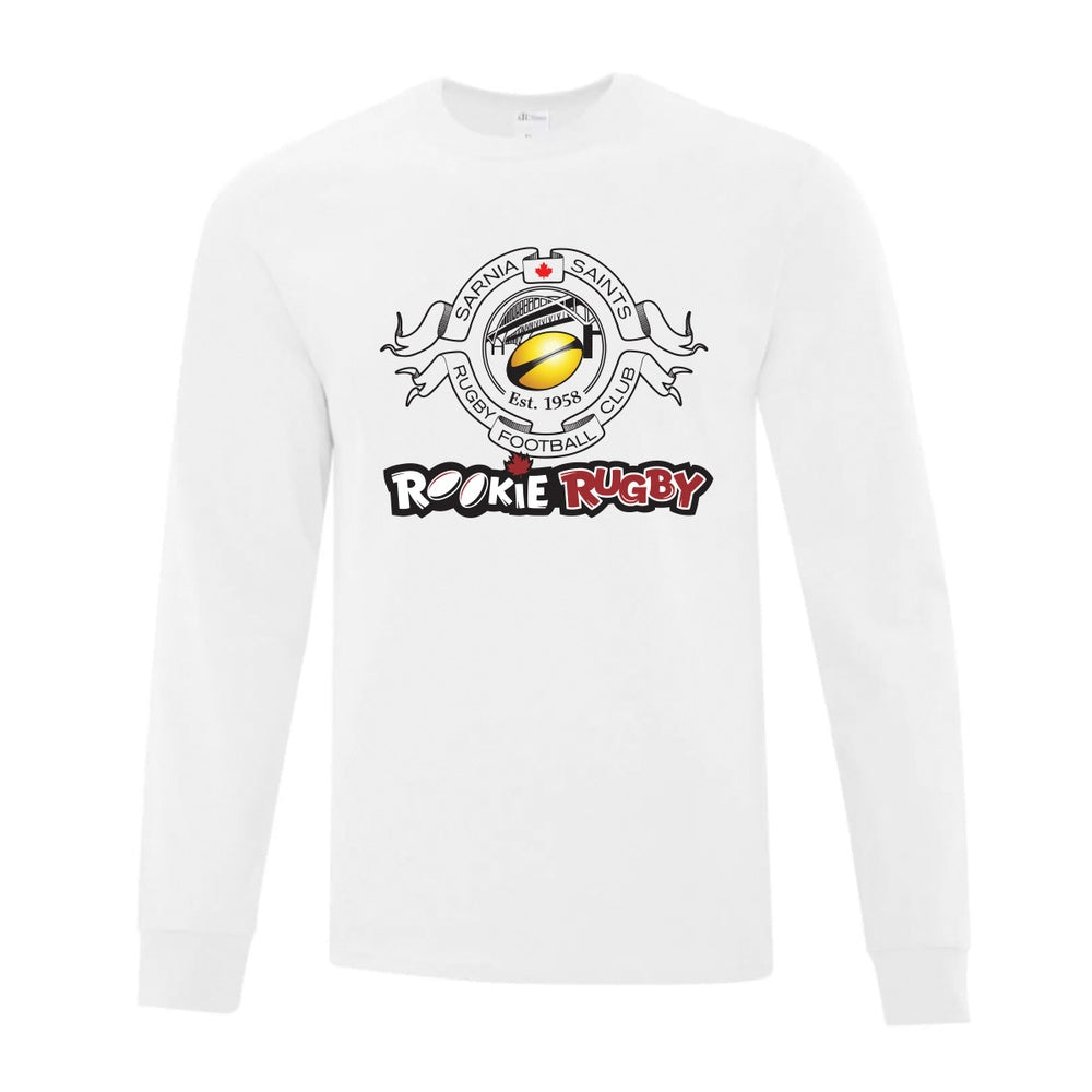 Sarnia Saints Rookie Rugby Adult Everyday Cotton Long Sleeve Tee