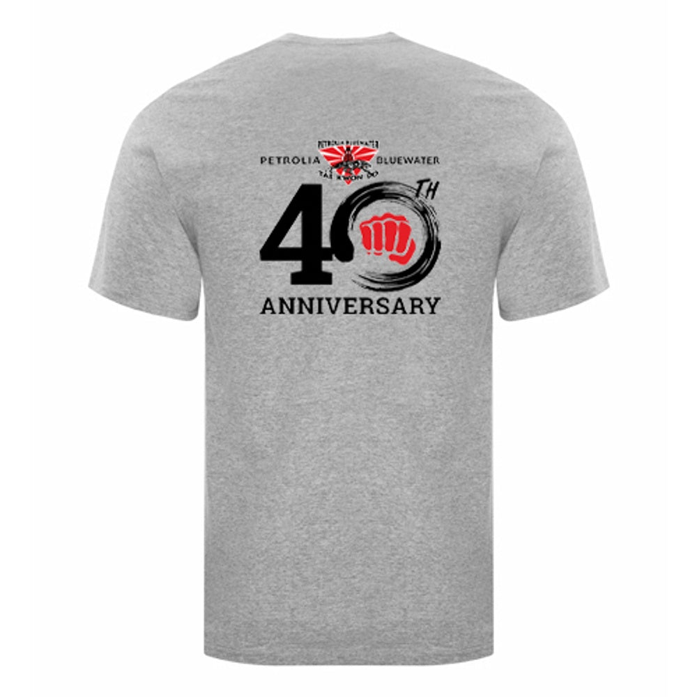 Petrolia Bluewater Tae Kwon Do Anniversary Adult Everyday Cotton T-Shirt