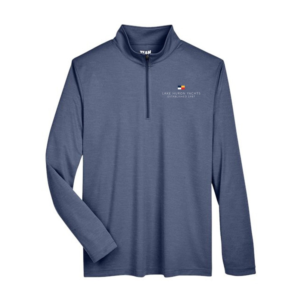 Lake Huron Yachts Adult Heather Performance Quarter-Zip Pullover