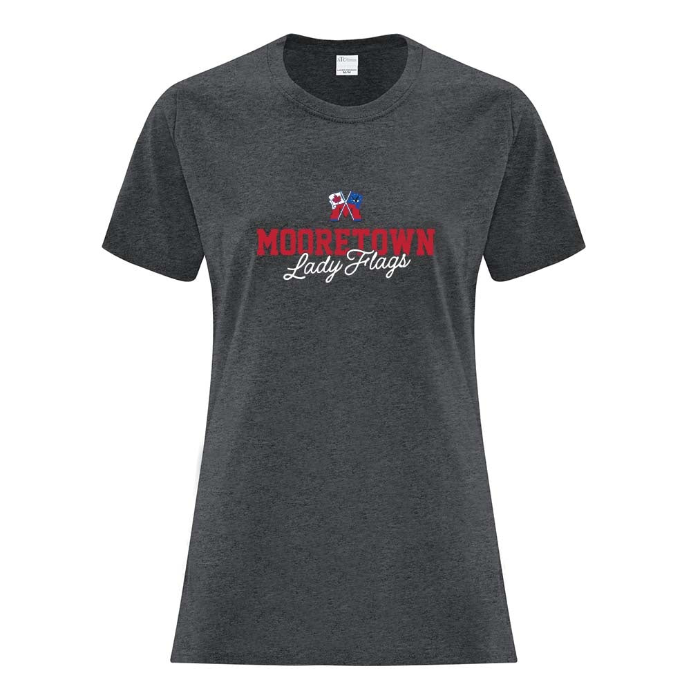 Mooretown Lady Flags Ladies' Cotton T-Shirt