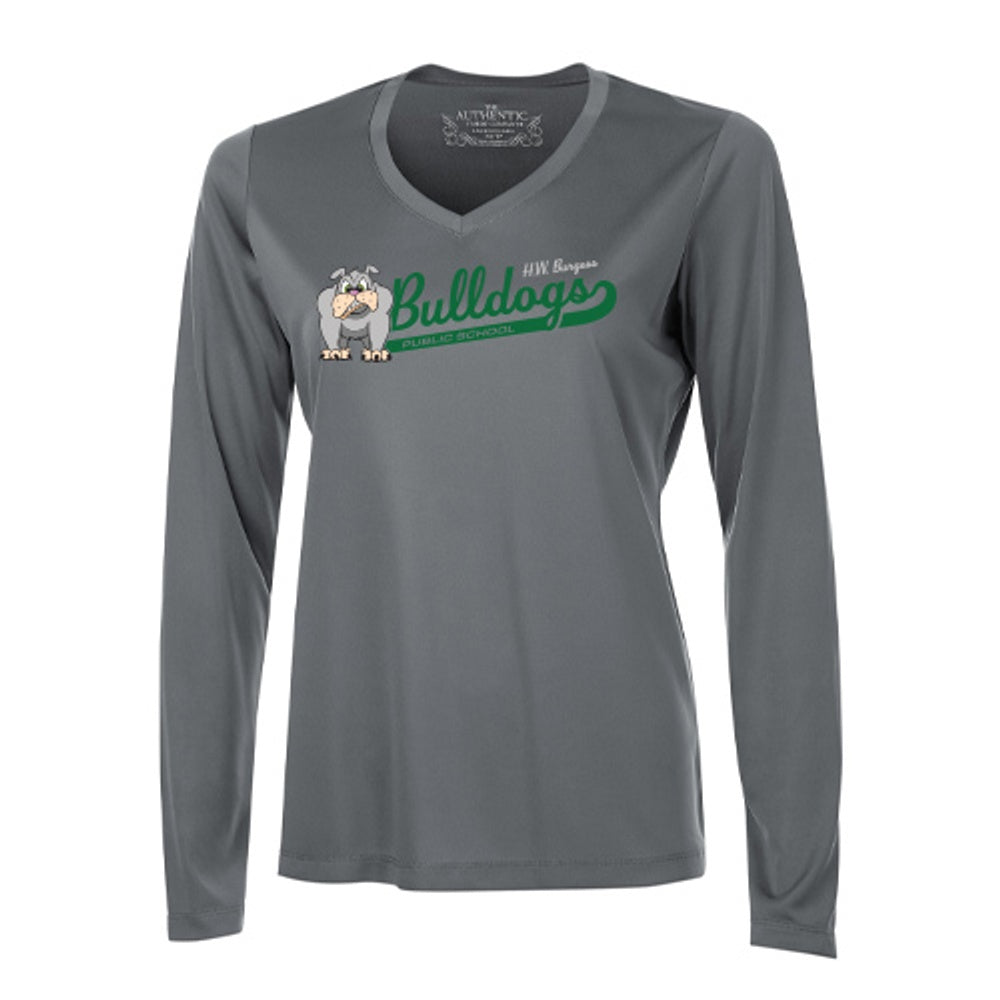 H.W. Burgess Ladies' Pro Team Long Sleeve V-Neck T-Shirt