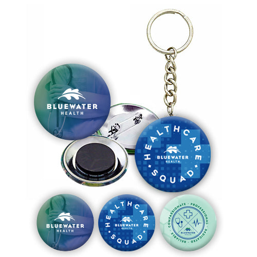 Bluewater Health Button, Magnet, Keychain