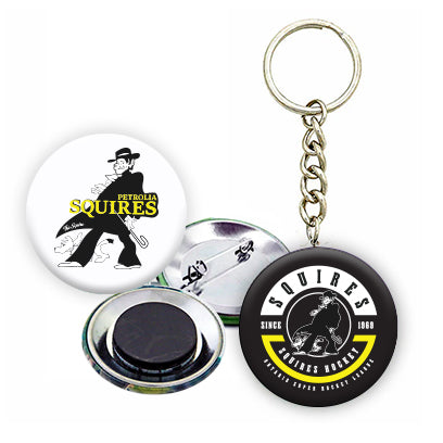 Petrolia Squires - Buttons, Magnets & Keychains