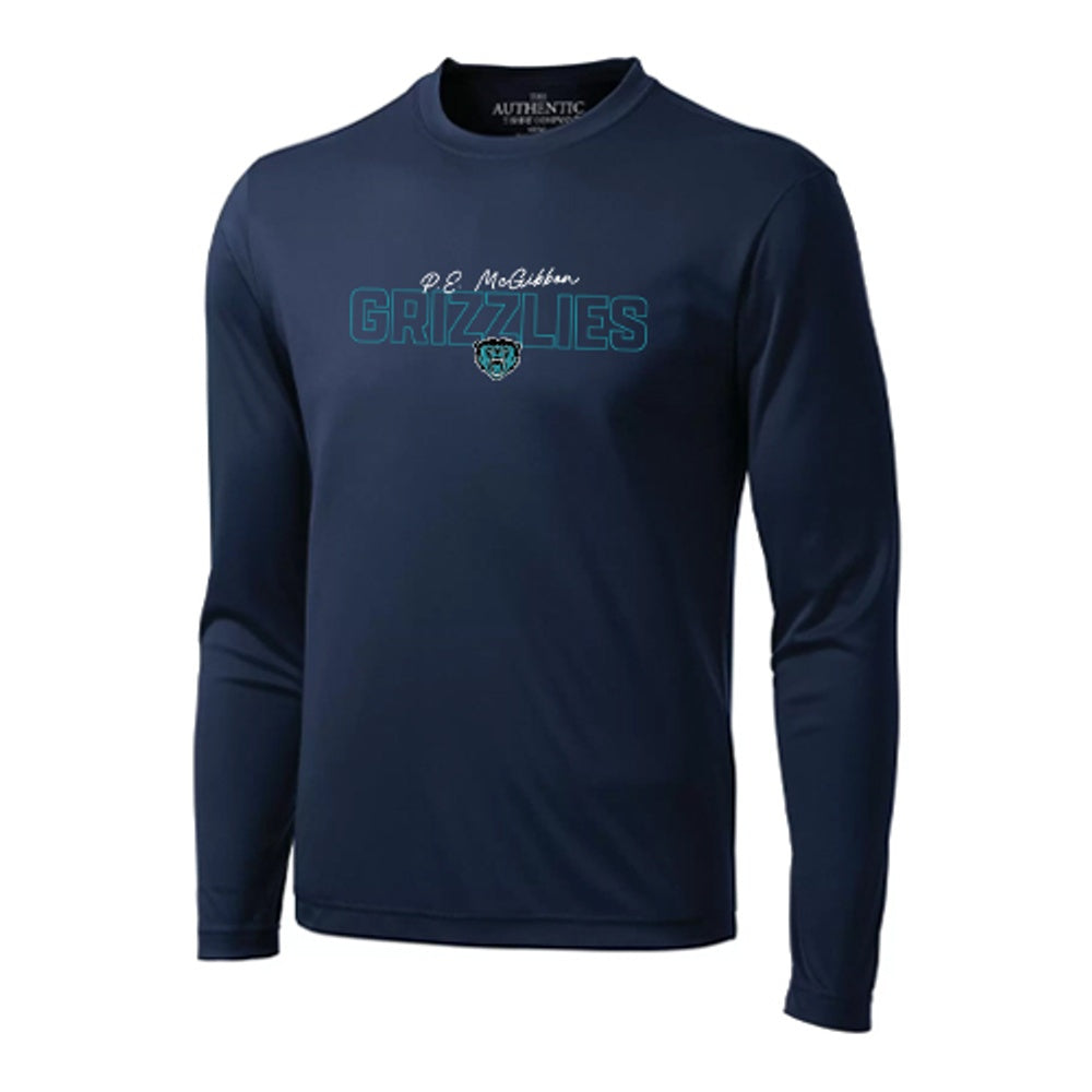 PE McGibbon Adult Pro Team Long Sleeve T-Shirt