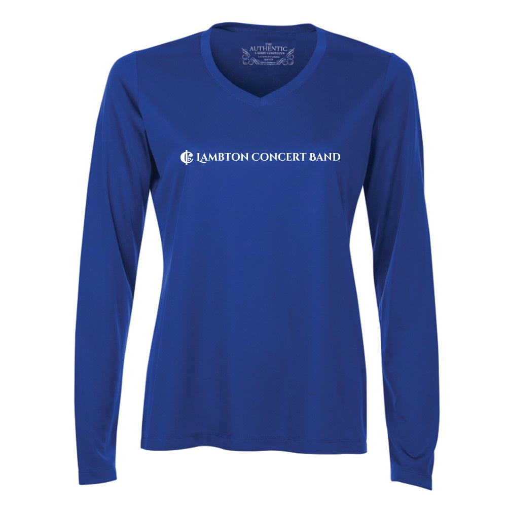 Lambton Concert Band Ladies' Pro Team Long Sleeve V-Neck