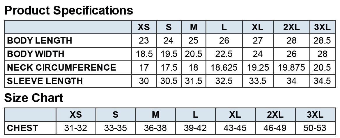 Ladies' Sizing Chart