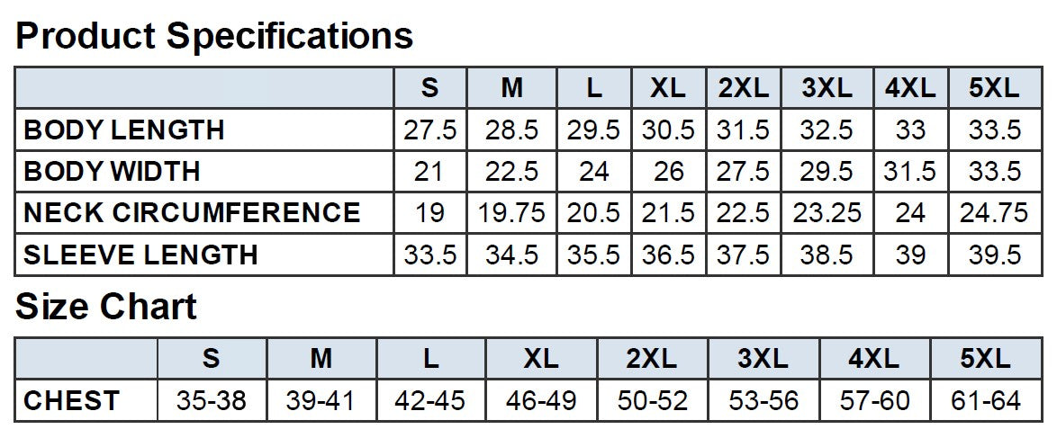 Men's Sizing Chart