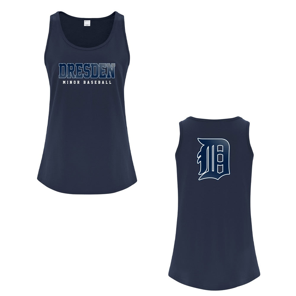 Dresden Minor Baseball Ladies' Cotton Tank Top